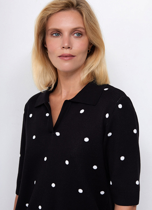  GRIOL. Джемпер жен. 310447.33303.8202D Чёрно-белый GRIOL