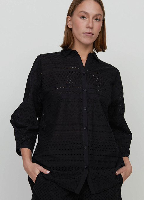 Блузка удлиненная из ришелье GRIOL