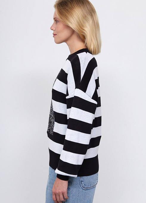  GRIOL. Джемпер жен. 310515.33303.8202SA Чёрно-белый GRIOL
