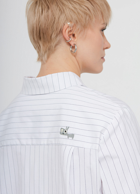 Рубашка oversize в полоску GRIOL