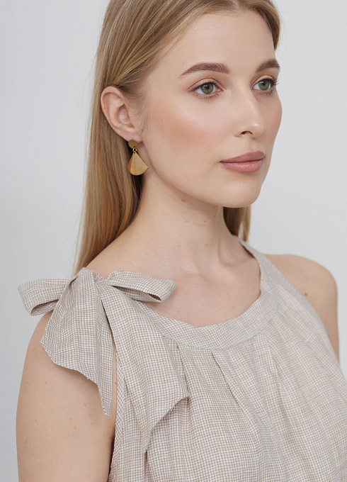  GRIOL. Платье жен. 363910.38312.0208Р Бело-песочный GRIOL