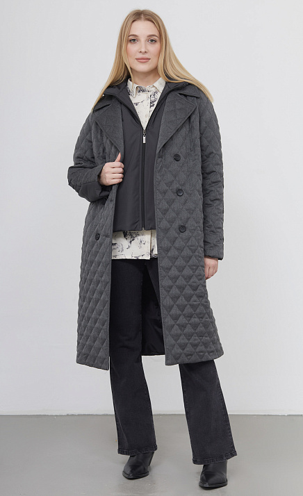  GRIOL. Пальто жен. 534094.11208.8100N Темно-серый 