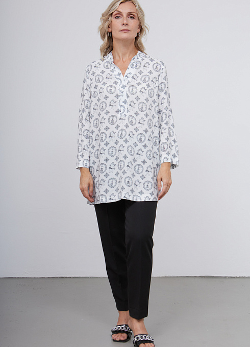 Блузка удлиненная с принтом GRIOL