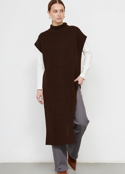  GRIOL. Жилет жен. 380086.01303.1000N Т.коричневый GRIOL