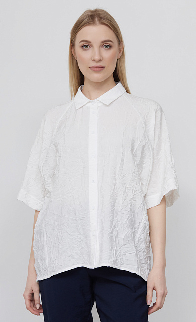 Рубашка из жатой вискозы  GRIOL