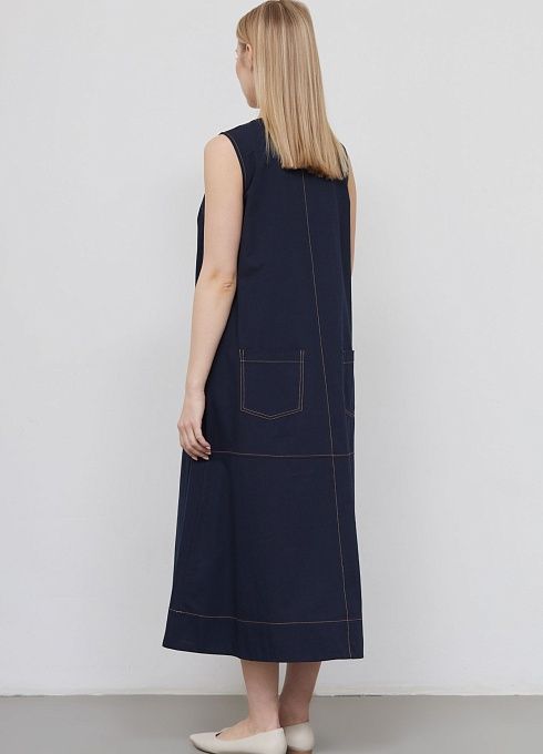 Сарафан жен. 360237.09312.9600N Тёмно-синий  (5)