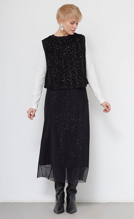  GRIOL. Юбка жен. 350083.6_313.8282L Черный 