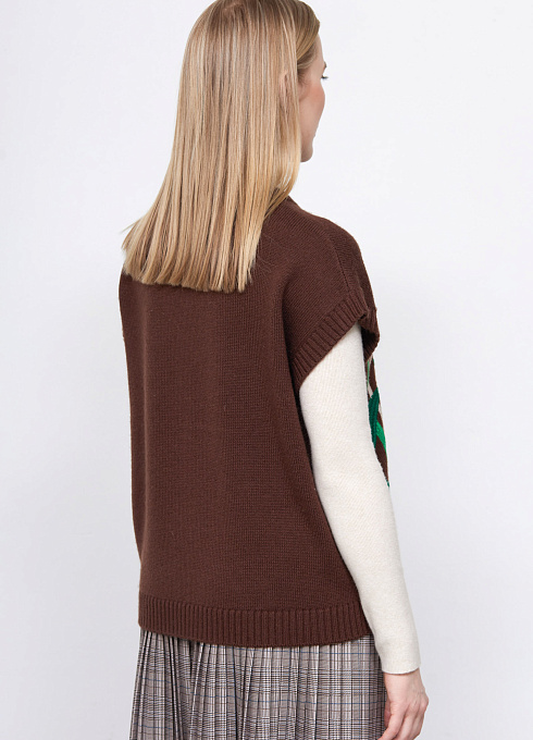 Жилет жен. 383066.42303.1000RF Коричневый  (1)