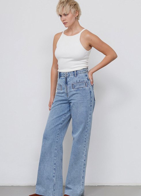  GRIOL. Брюки жен. 320208.26304.1600N Голубой GRIOL