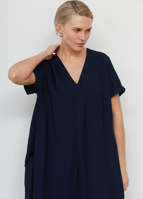 Платье жен. 360266.09312.9600N Тёмно-синий (1)