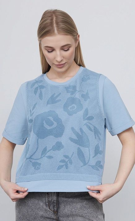  GRIOL. Джемпер жен. 311075.6_313.1600E Голубой 