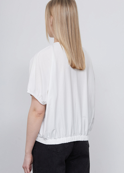 Блузка oversize из сатина GRIOL Блузка жен. 318164.11312.0200N Белый  (1)