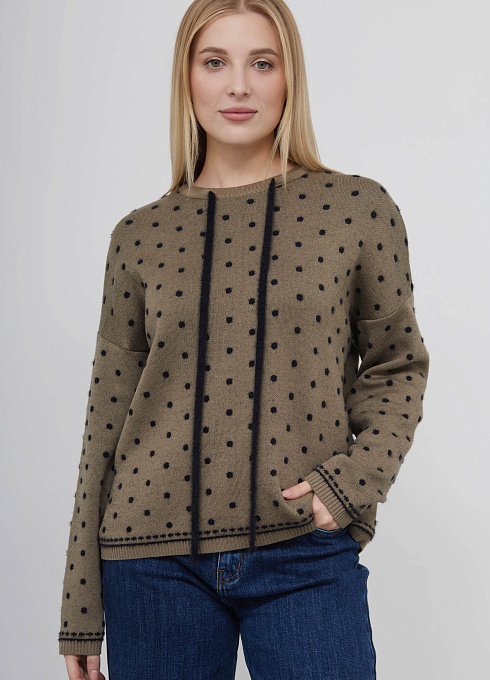  GRIOL. Джемпер жен. 310464.33303.3782D Чёрный хаки GRIOL