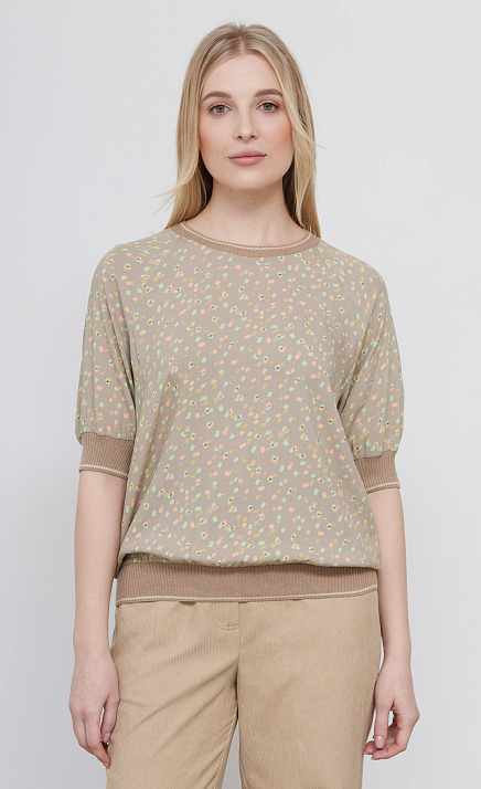 Блуза из вискозы с принтом GRIOL Блуза из вискозы с принтом GRIOL