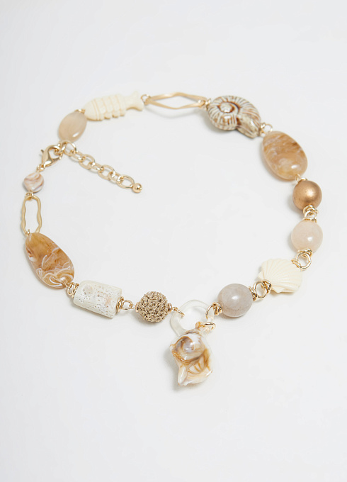  GRIOL. Колье Лель 2 Бежевый GRIOL