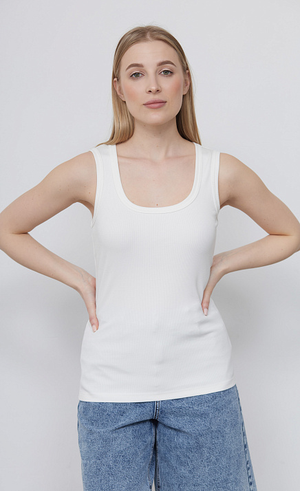 Топ из вискозы в рубчик GRIOL