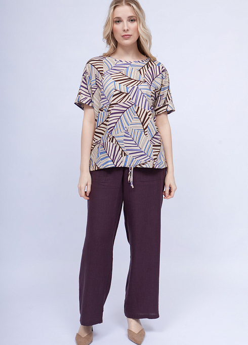 Блузка с абстрактным принтом GRIOL