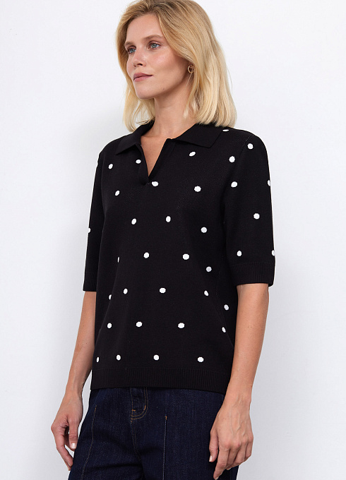  GRIOL. Джемпер жен. 310447.33303.8202D Чёрно-белый GRIOL