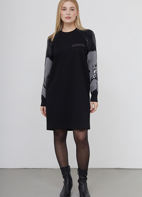  GRIOL. Платье жен. 360257.09312.8273F Чёрный "Серый" GRIOL