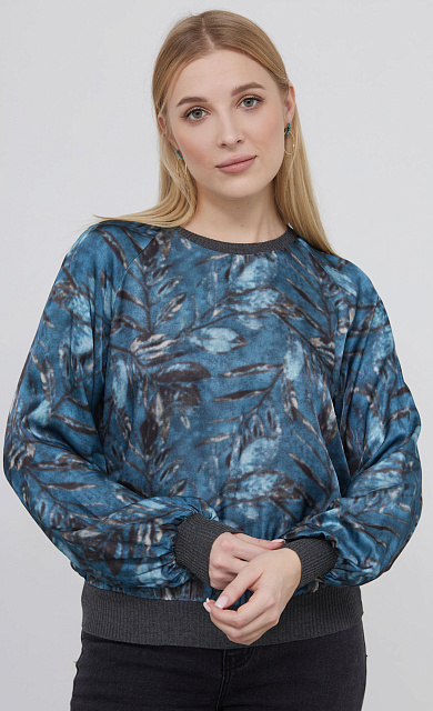 GRIOL. Блуза жен. 310903Т.03312.8677F серо-голубой GRIOL  GRIOL. Блуза жен. 310903Т.03312.8677F серо-голубой