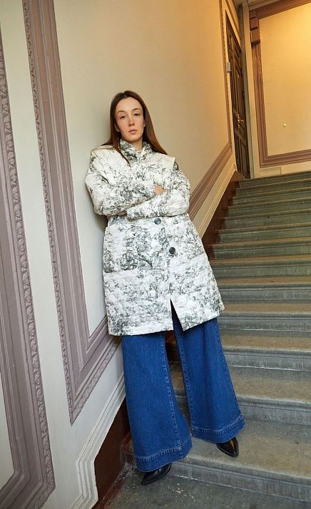 GRIOL. Пальто жен. 534374.11208.5101М Мультиколор GRIOL GRIOL. Пальто жен. 534374.11208.5101М Мультиколор