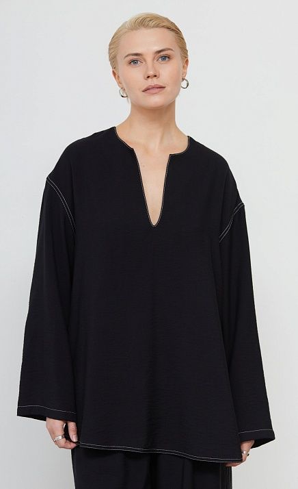 Блуза оверсайз с разрезами GRIOL