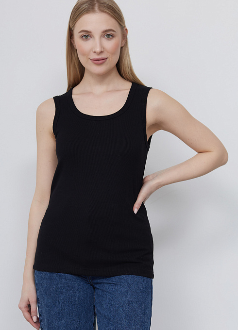 Топ из вискозы в рубчик GRIOL