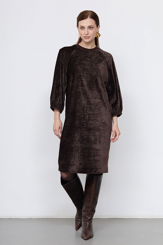  GRIOL. Платье жен. 360330Н.6_312.1100N Шоколадный GRIOL