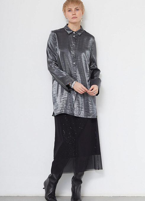 Блузка с эффектом металлик GRIOL