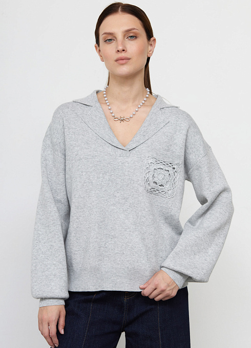  GRIOL. Джемпер жен. 318107.42303.7700M Серый GRIOL