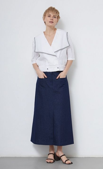  GRIOL. Юбка жен. 350062Б.6_312.9600N Темно-синий 