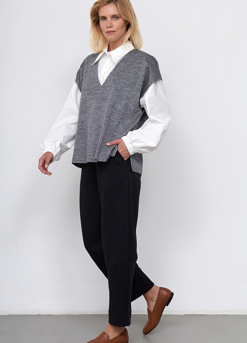  GRIOL. Жилет жен. 380045К.33303.7600M Серый GRIOL