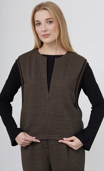  GRIOL. Жилет жен. 380020.6_313.8203Z Коричневый 