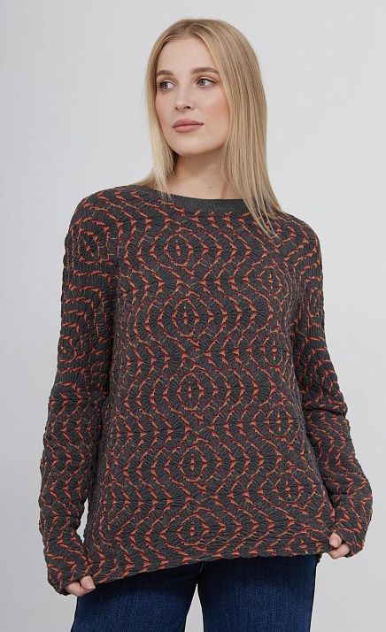  GRIOL. Джемпер жен. 310657ОТБ.03313.7762Y оранжевый/серый 