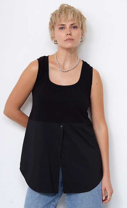  GRIOL. Топ жен. 311140.6_312.8200N Чёрный 