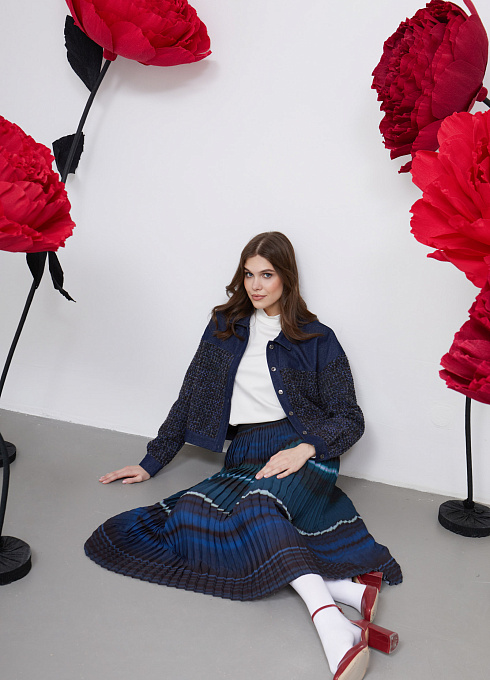  GRIOL. Юбка жен. 350111.39312.9401S Т.синий GRIOL