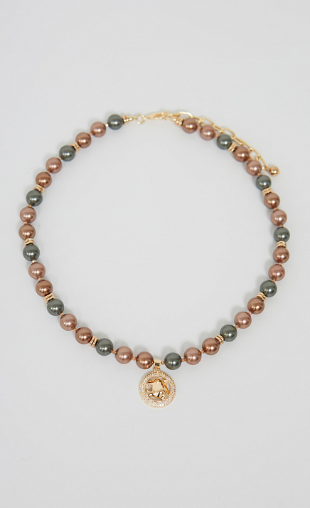 GRIOL. Колье Кожаный Лео2 Коричневый GRIOL GRIOL. Колье Кожаный Лео2 Коричневый