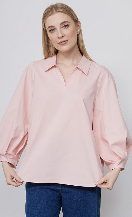 Блуза oversize из поплина GRIOL