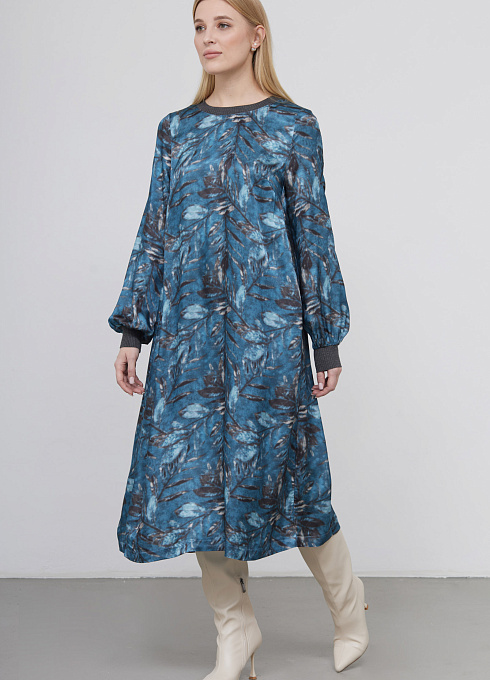  GRIOL. Платье жен. 360302ГМот.03312.8677F серо-голубой GRIOL