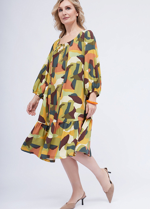  GRIOL. Платье жен. 360309ТГ.6_512.3701X Хаки GRIOL