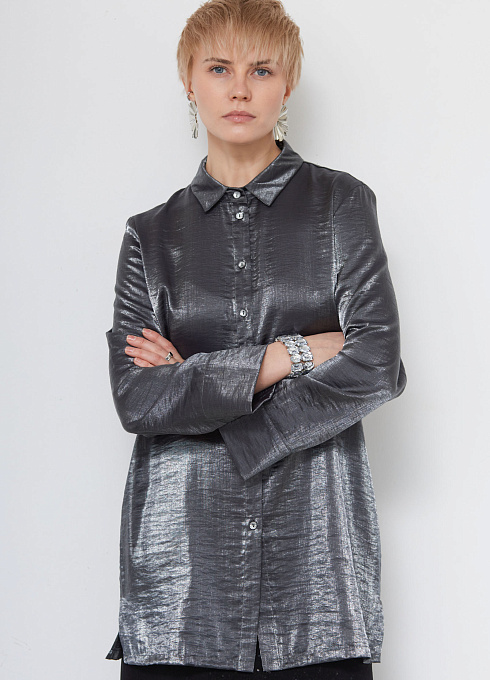 Блузка с эффектом металлик GRIOL