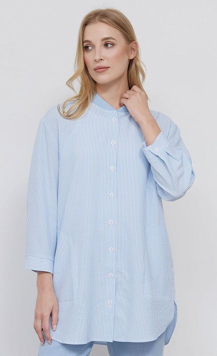 Блузка удлиненная в полоску GRIOL Блузка удлиненная в полоску GRIOL