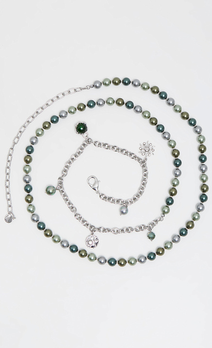  GRIOL. Колье-трансформер Полюшко 1 Зеленый 