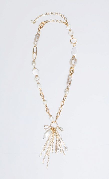  GRIOL. Колье Рибо Роха5 Белый 