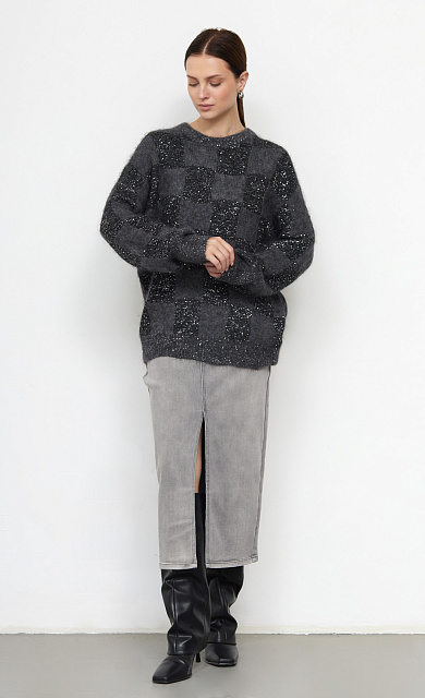  GRIOL. Джемпер жен. 314019.42303.8200P Чёрно-серый 