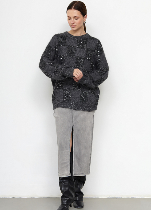  GRIOL. Джемпер жен. 314019.42303.8200P Чёрно-серый GRIOL