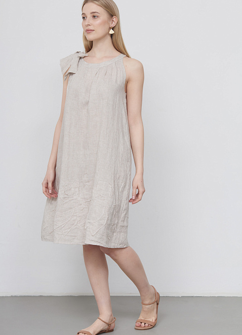  GRIOL. Платье жен. 363910.38312.0208Р Бело-песочный GRIOL