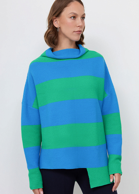  GRIOL. Джемпер жен. 310301.33303.2983S Зелено-синий GRIOL