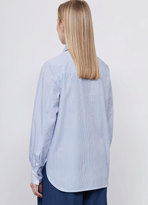 Блузка в полоску с галстуком GRIOL