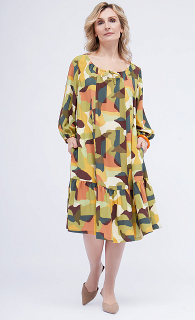  GRIOL. Платье жен. 360309ТГ.6_512.3701X Хаки 